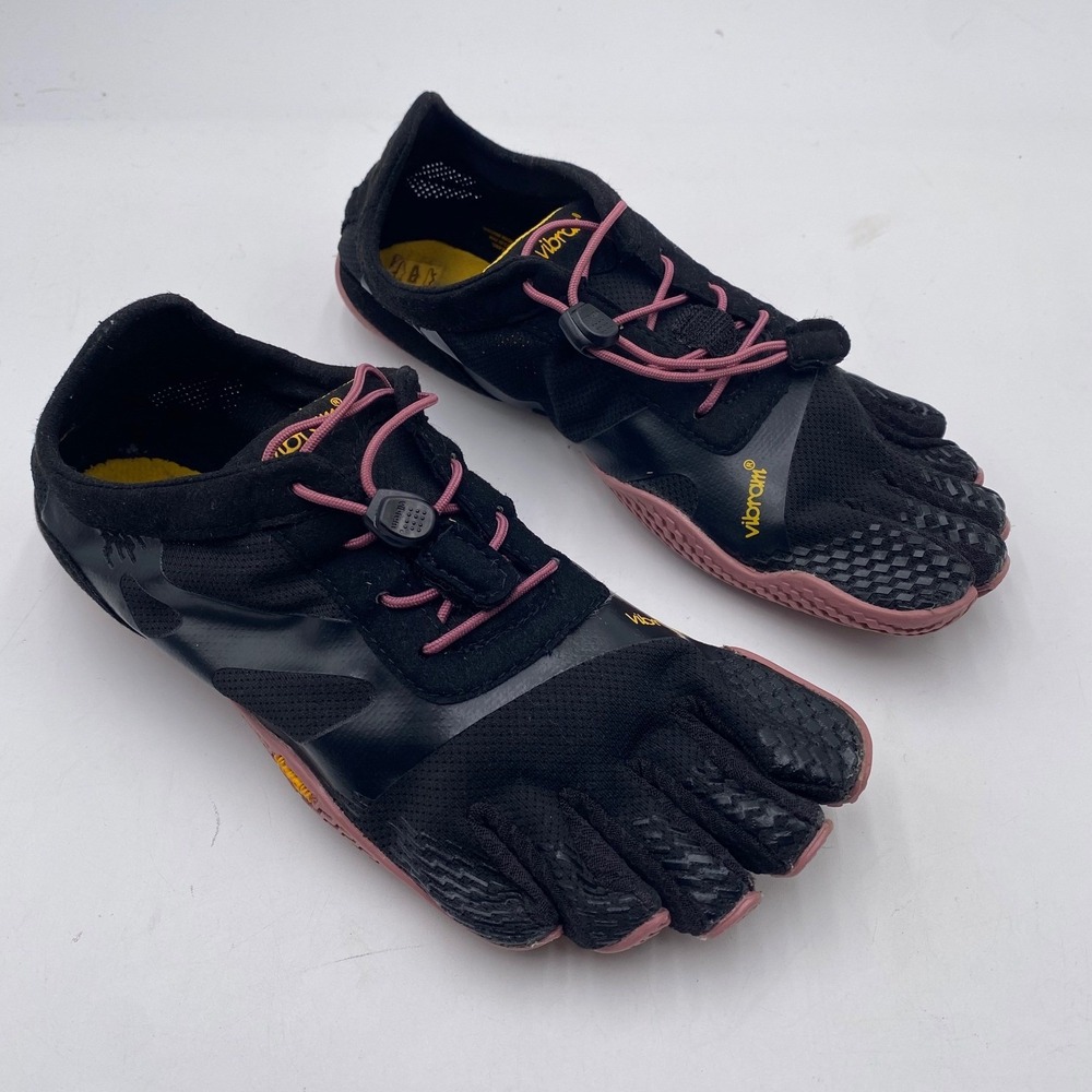Vibram FiveFingers V-Run Running Shoes Womens 8.5-9 EU 40 Black Pink Minimalist